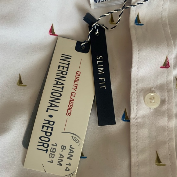 Men’s short sleeve button down shirt, classic slim fit. Soft to touch. - Picture 2 of 7